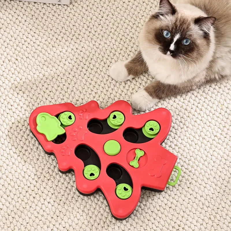 Dog Puzzle Toy Bowl: Interactive IQ Slow Feeder Game | Purrfect Pet Kingdom