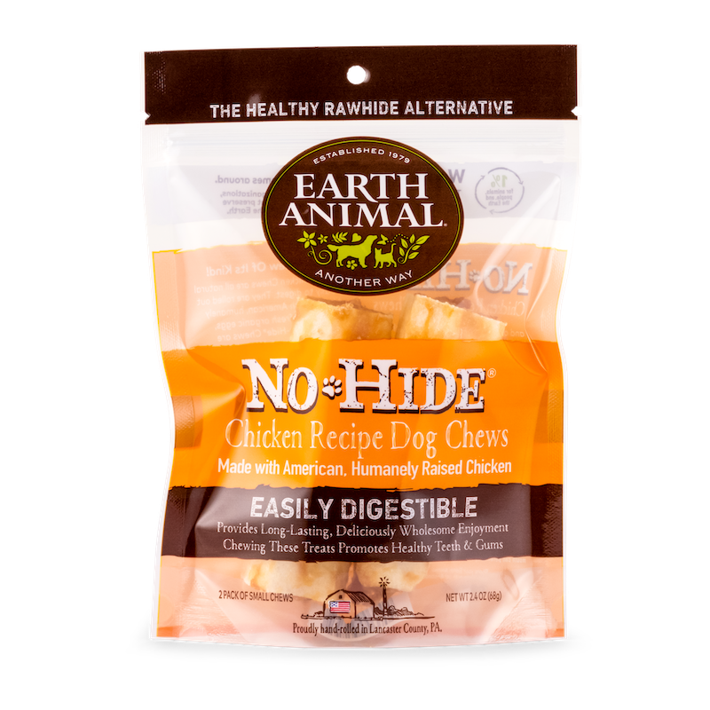 Dog Chews Earth Animal No-Hide Chicken Small Rolls 2pk 2.4oz