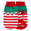 Pet Christmas Turtleneck Sweater Dog Cat Christmas Clothes Snowman Stripes Costume Winter Holiday Sweater for Small Medium Kitten Puppy Cats Dogs - Majestic Pet Kingdom