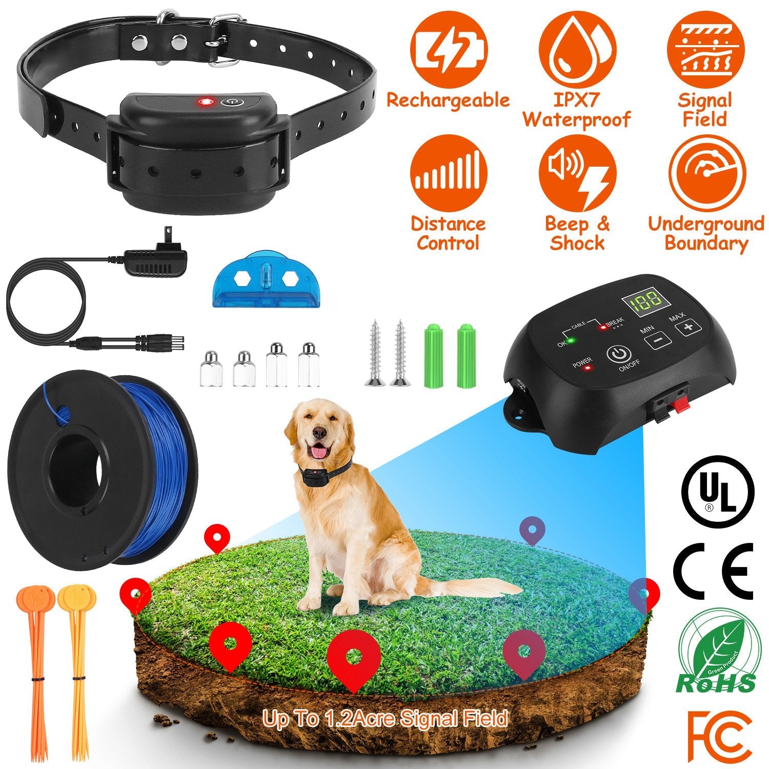 GBruno Dog Fence System Pet - Majestic Pet Kingdom