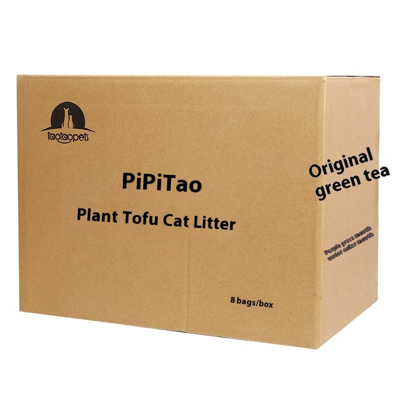 Cat Litter Green Tea Biodegradable Plant Formula Box