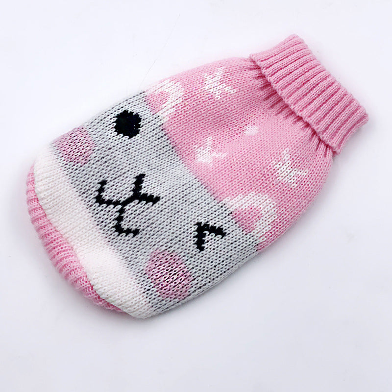 Puppy Sweater Kitty Clothes Pet Dog Clothes Sweater Teddy Bichon Blue Cat Clothes Autumn And Winter Clothes - Majestic Pet Kingdom
