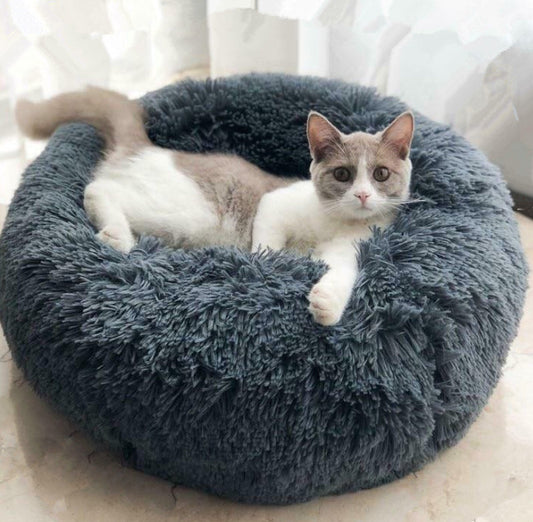 Dog Beds For Small Dogs Round Plush Cat Litter Kennel Pet Nest Mat Puppy Beds | Purrfect Pet Kingdom