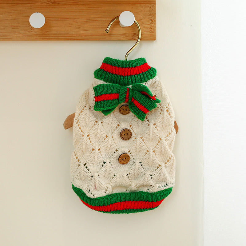 One-piece Star-patterned Sweater For Dogs And Cats In Fall And Winter