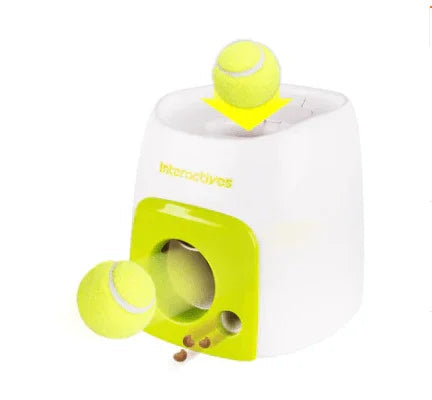 Interactive Pet Feeder Toy – Ball Launcher & Auto Feed