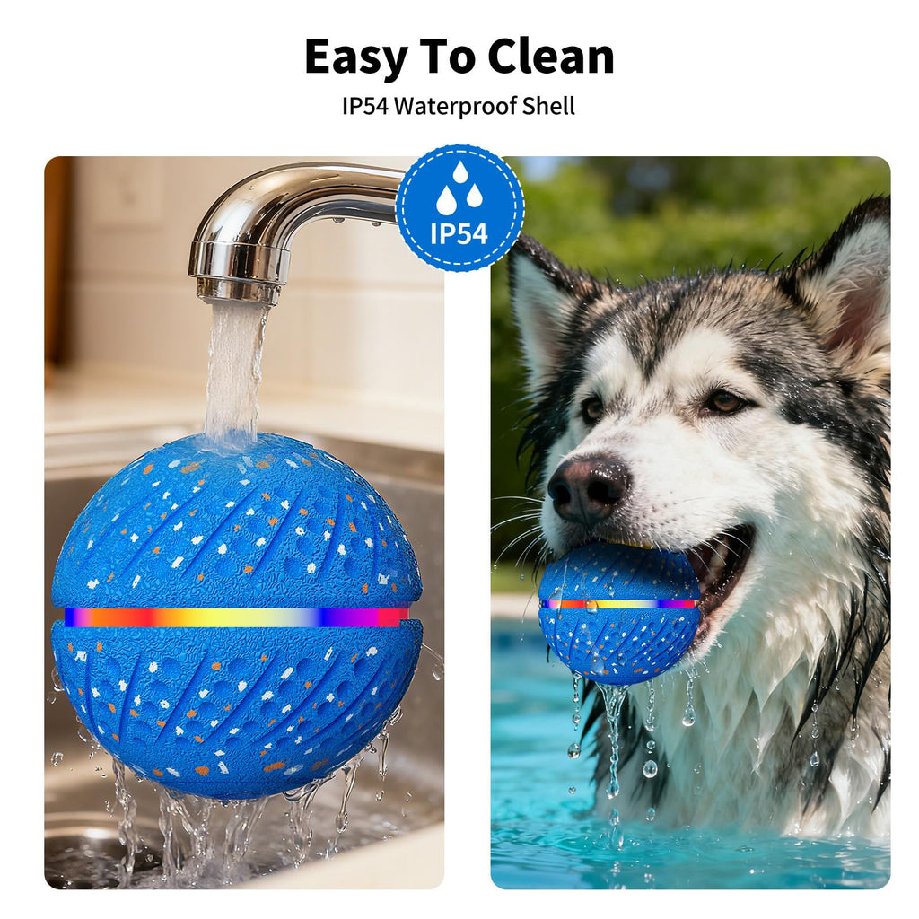 Interactive Dog Toys Ball, Smart Moving Bouncing Dog Ball With Colorful Lights, Automatic Moving, Bouncing And Rotating, E-TPU Material, Dogs Toy For Small Medium Dogs Keep Them Busy