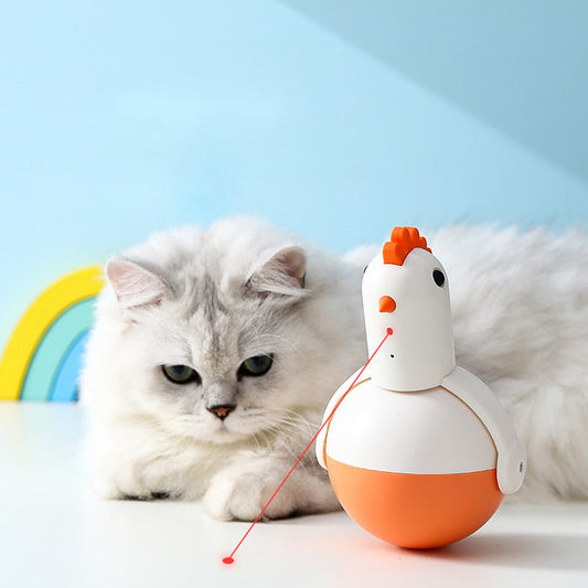 Electric Cat Toy Chicken Glass  Laser Sound Cat Toy | Purrfect Pet Kingdom