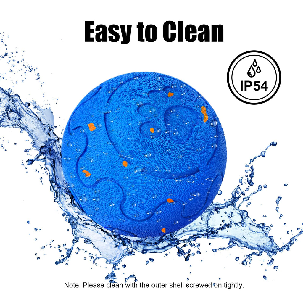 Interactive Dog Ball Toy, Smart Dog Toy For Medium And Large Dogs, Automatic Moving Rotating & Bouncing Ball, Durable E-TPU Material, IP54 Waterproof, Motion-Activated Dog Toy For Active Dogs