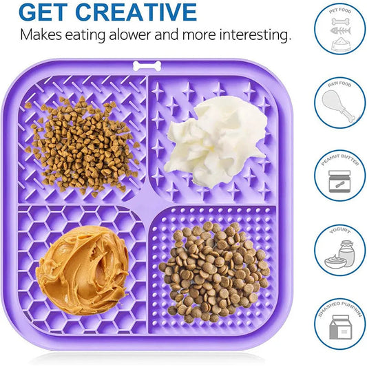pet-licking-mat-silicone-pet-food-suction-cup-licking-mat-slow-feeding-mat-anti-choking-slow-food-basin-luxury-view-2 | Majestic Pet Kingdom