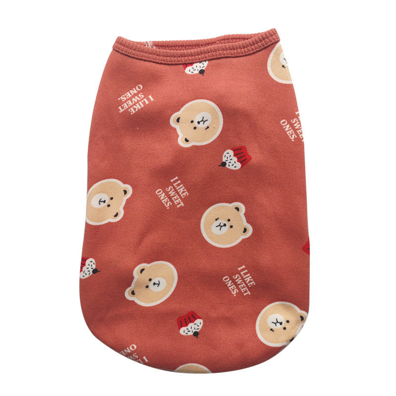 Pet Clothes Autumn And Winter Clothes Plush Vest Small Medium And Large - Majestic Pet Kingdom