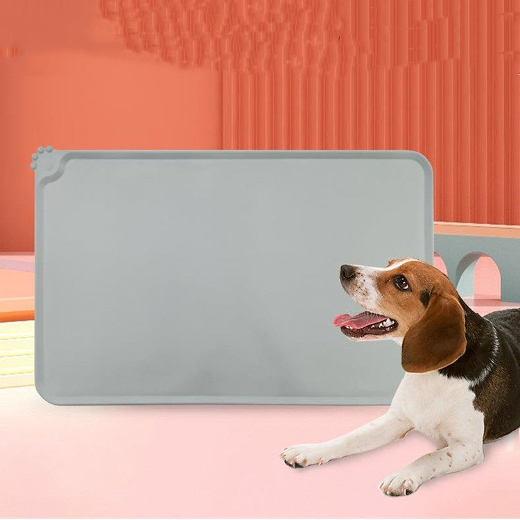 Dog Bowl Placemat Non-Slip Waterproof Silicone Feeding Tray - Main Feature View | Majestic Pet Kingdom