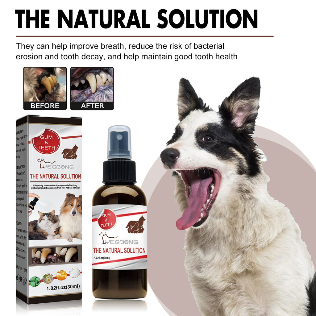 Pet Tartar Removal Spray: Bad Breath & Dental Care Spray