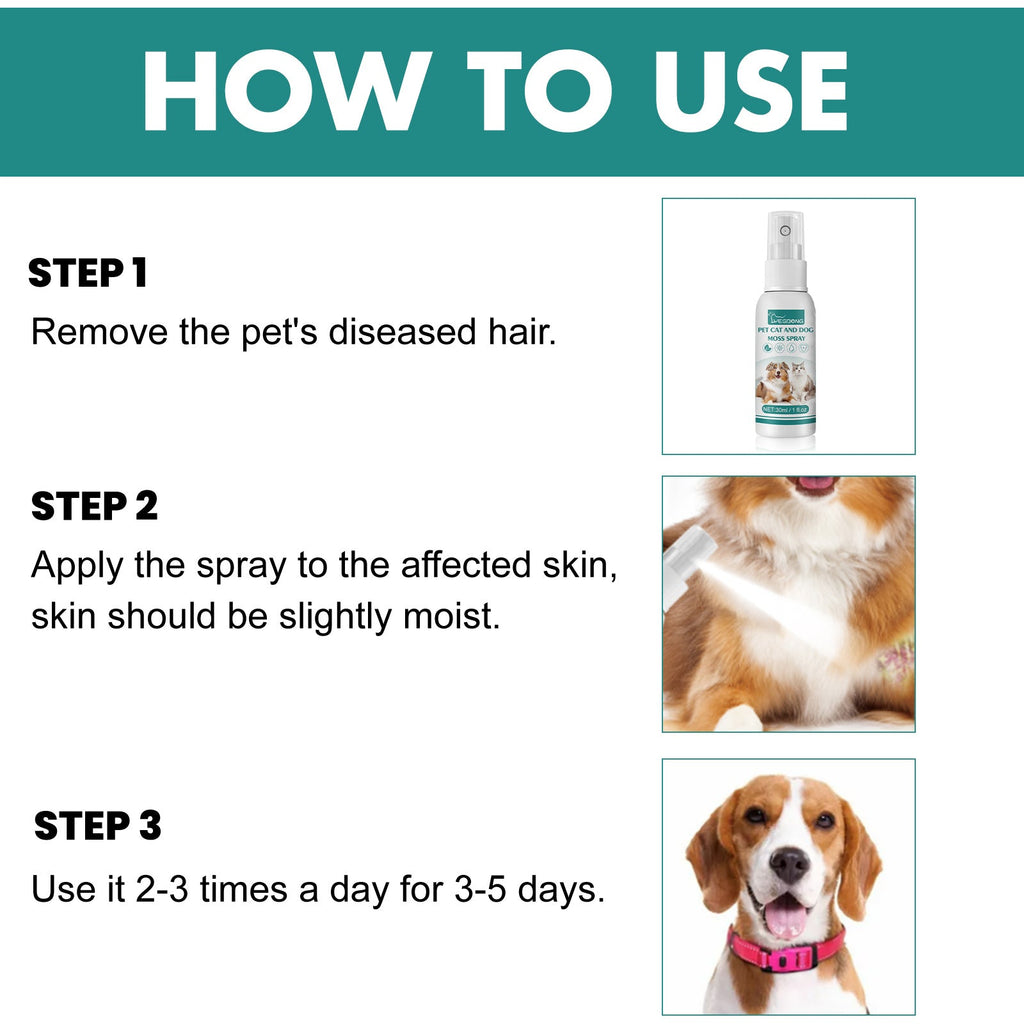 Pet Skin Care Spray: Mite Relief & Anti-Itch Treatment