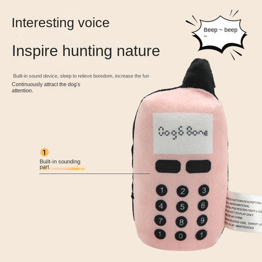 Blue Super Soft Phone Dog Sound Toy Training Interactive Toy Biting and Tearing Toy Cat Teasing Toy | Purrfect Pet Kingdom