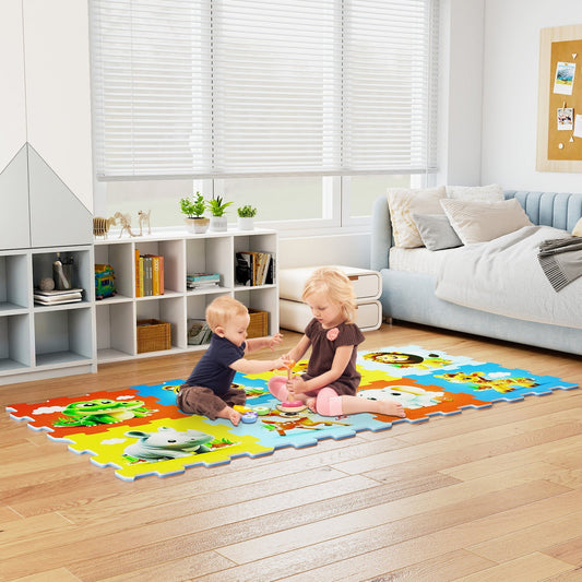 8-Piece Educational Animal Interlocking Baby Play Mat | Purrfect Pet Kingdom