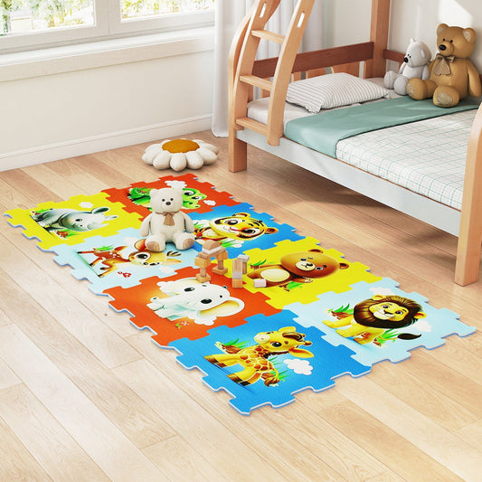 8-Piece Educational Animal Interlocking Baby Play Mat | Purrfect Pet Kingdom