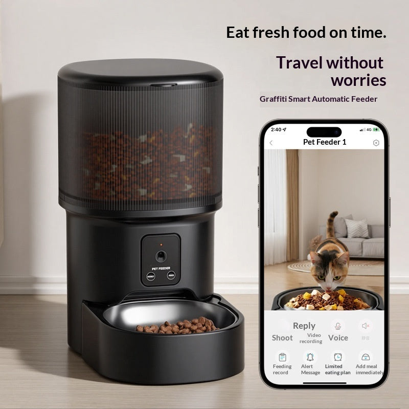Smart Pet Feeder With Timed Feeding And Remote Voice Control - Majestic Pet Kingdom