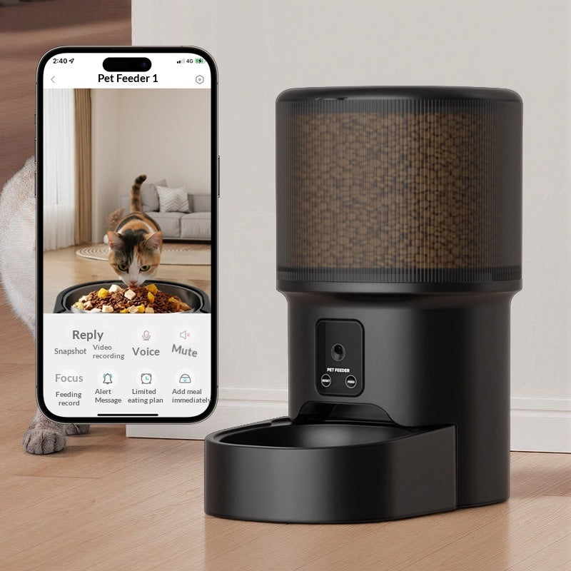 Smart Pet Feeder With Timed Feeding And Remote Voice Control - Majestic Pet Kingdom