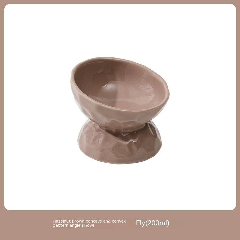Ceramic High Leg Cervical Support Oblique Bowl