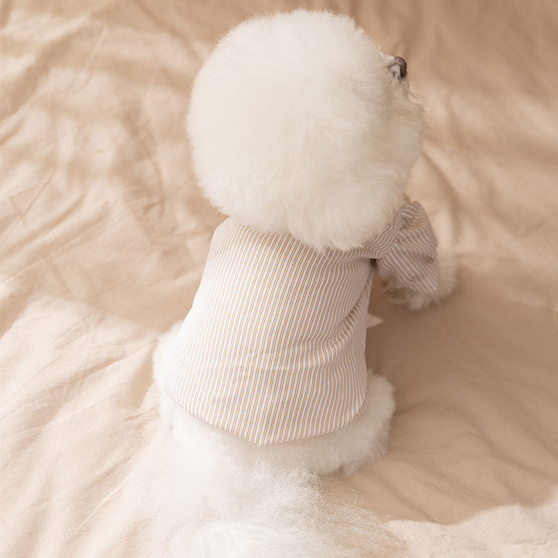 25-year New Autumn And Winter Thin Small And Medium-sized Dog Teddy Bichon Striped Two-legged Coat For Cats, Pets And Dogs - Majestic Pet Kingdom