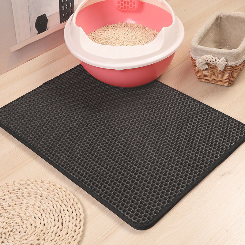 Double-Layer EVA Cat Litter Pad - Waterproof Pet Mat