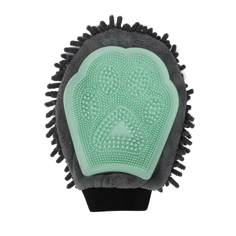 2-in-1 Pet Grooming Glove & Bathing Massage Brush