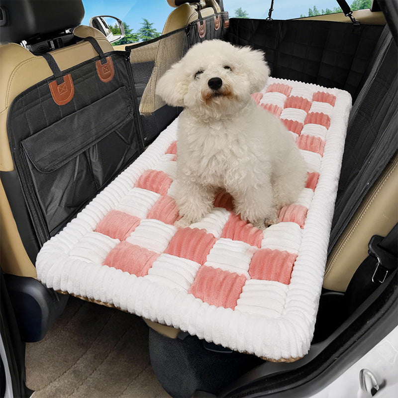 Washable Checkered Non-slip Car Mat - Majestic Pet Kingdom