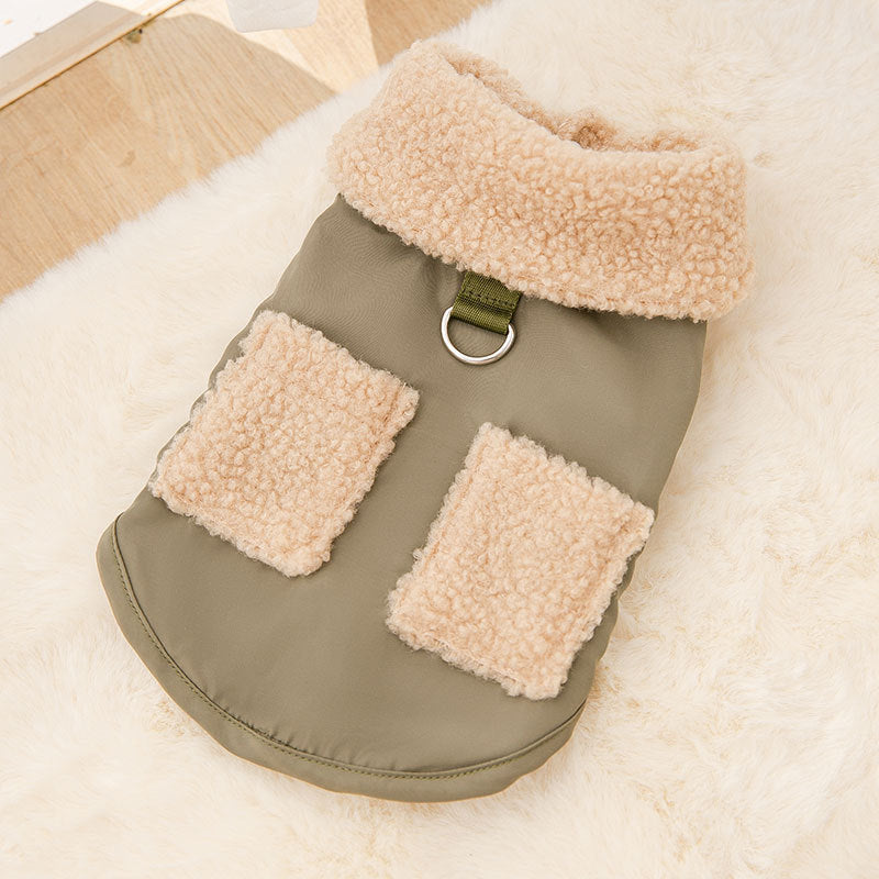 Dog Puppy Clothes Korean Style Coffee Sweater Fit Small Dog Pet Cat Autumn &Winter Pet Cute Costume Dog Cloth Coat - Majestic Pet Kingdom