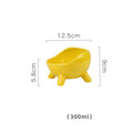 Cat Food Bowl For Cats And Small Dog  Four-Legs Ceramic Cat Food And Water Bowls For Indoor Cute Cat Stability Food Dish