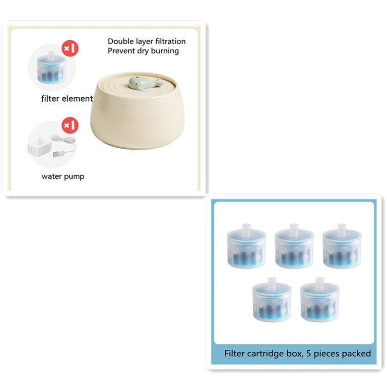 Cat Ceramic Automatic Circulation Filtration Water Dispenser - Majestic Pet Kingdom