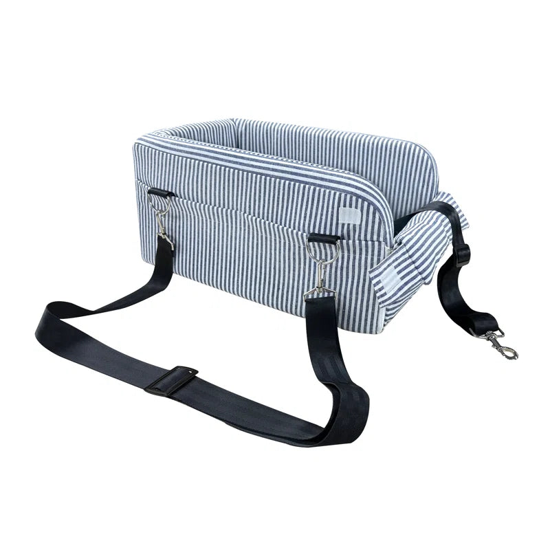 Center Console Dog Car Seat for Small Dogs – Comfort Travel Carrier Bed