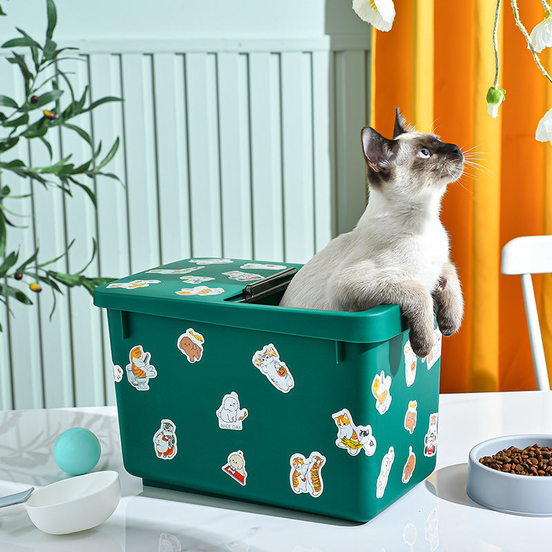 Dog & Cat Food Storage Bucket Box Container