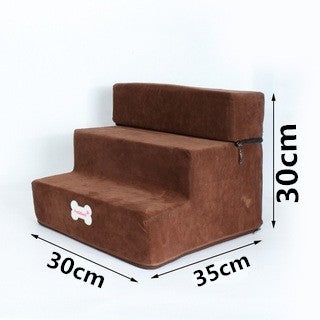 3-Step Pet Bed Stairs for Dogs & Cats