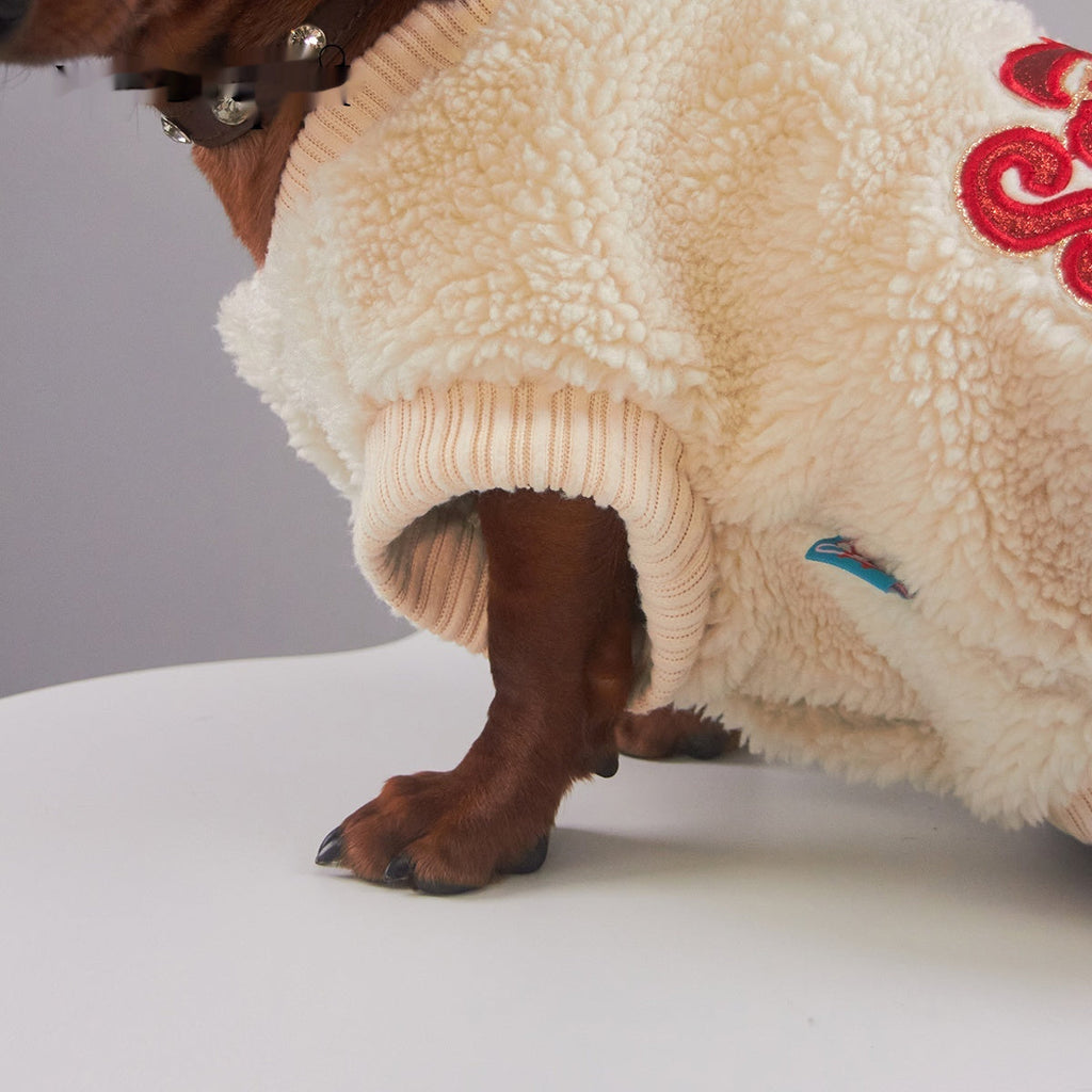 Pet Casual Fashion Apparel Christmas Baby Fuzzy Outfit