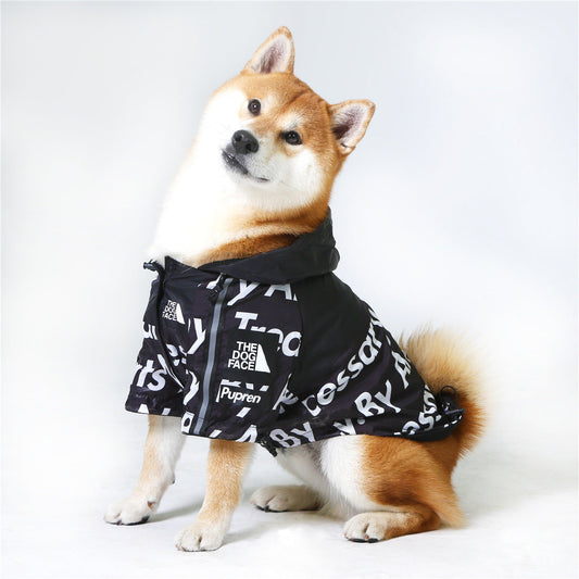 Windproof And Rainproof Dog Clothes Large Dog Raincoat Dog Pet Shell Jacket - Majestic Pet Kingdom