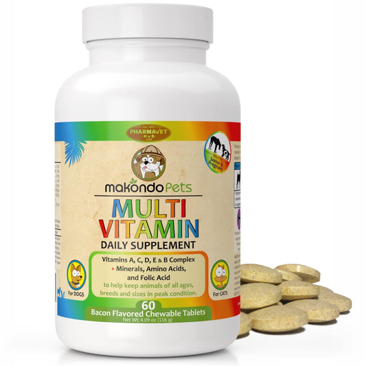 Dog Prenatal Vitamins Folic Acid Daily Health Tablets 60-Count