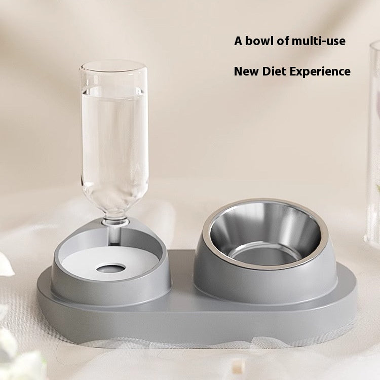 Automatic Drinking Water Oblique Mouthed Cat Bowl - Majestic Pet Kingdom