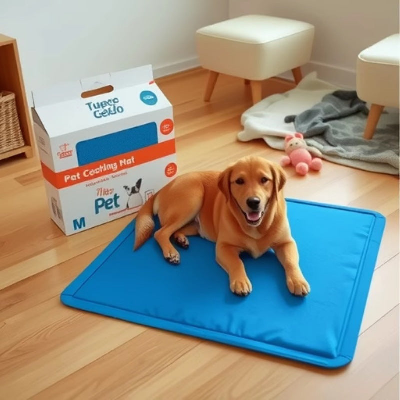 Water-wave-pattern Pet Gel-sponge Cooling Mat - Majestic Pet Kingdom