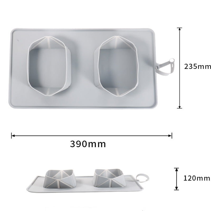 Generic Portable Pet Feeder Silicone Bowls For Dog And Cat Travel Collapsible Dish For Food And Water - Majestic Pet Kingdom