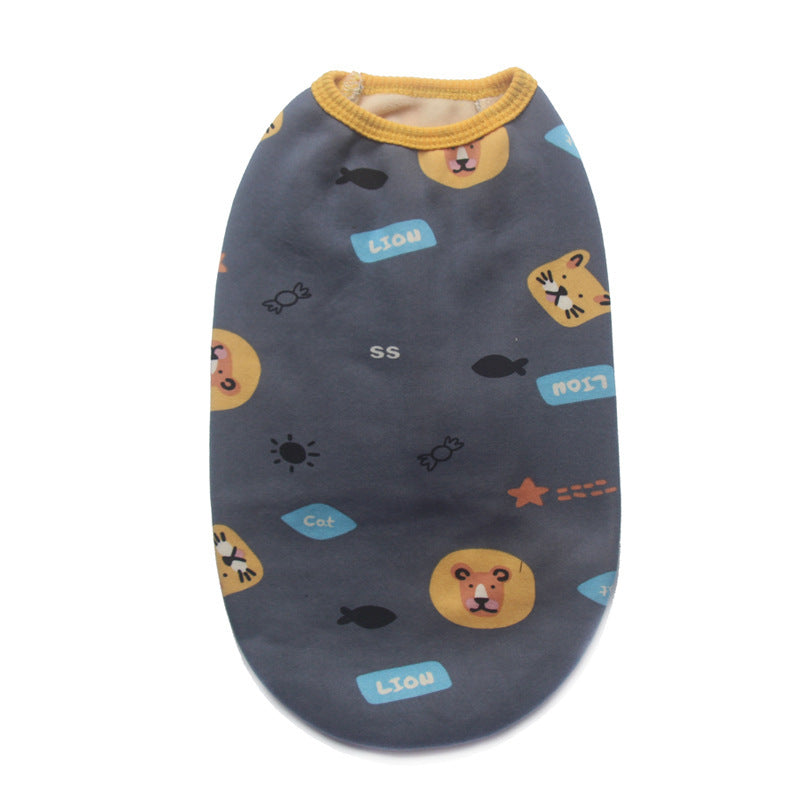 Pet Clothes Autumn And Winter Clothes Plush Vest Small Medium And Large - Majestic Pet Kingdom
