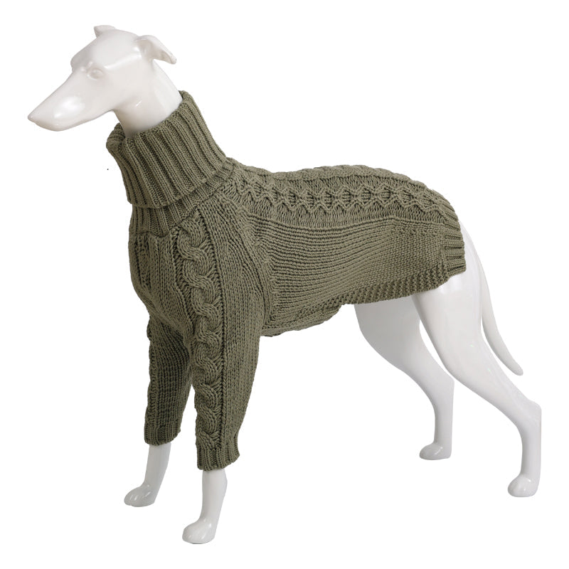 Winter Solid High Collar Dog Sweater Pet Products - Majestic Pet Kingdom