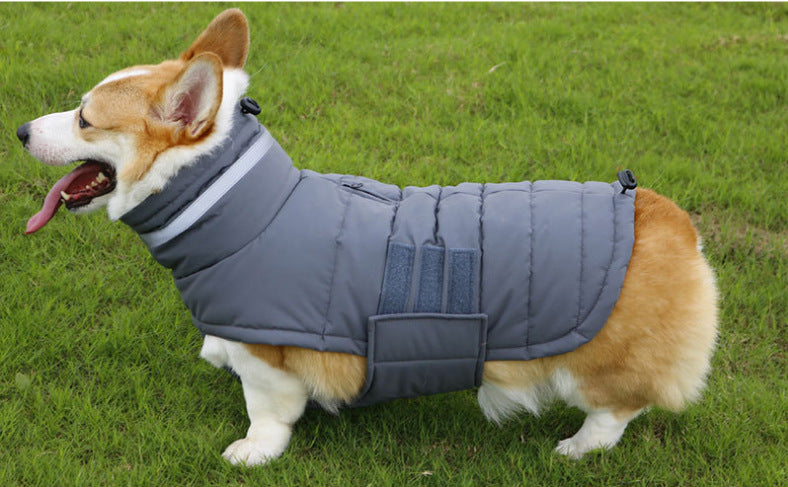 New Winter Dog Coat Waterproof Pet Clothes For Medum Large Dogs Warm Thicken Dog Vest Custome Labrador Jacket - Majestic Pet Kingdom