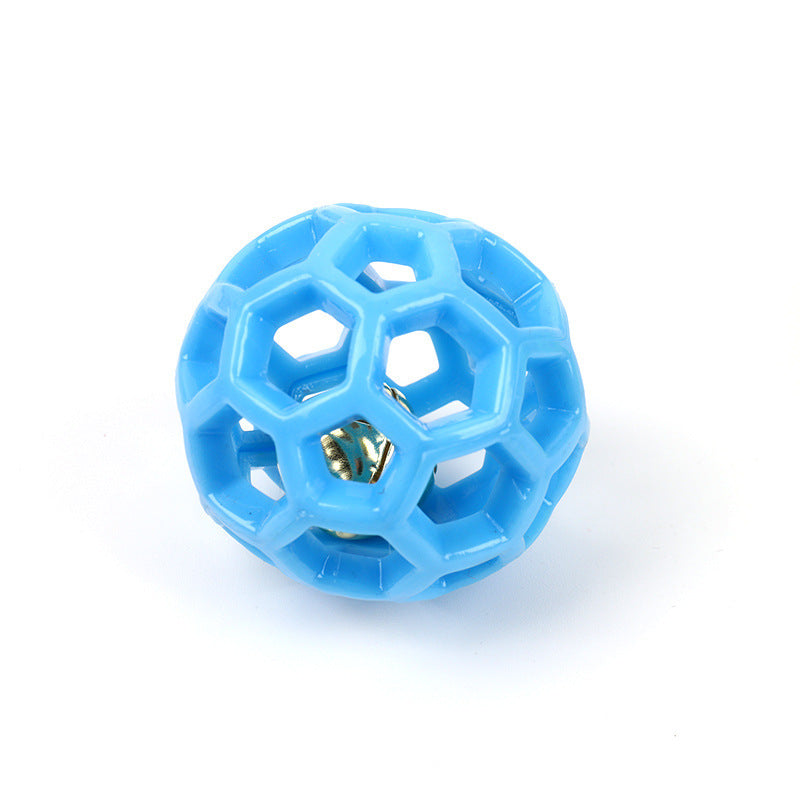 Hollow Ball Dog Cat Toy TPR Plastic Rubber Bite-resistant Two-color