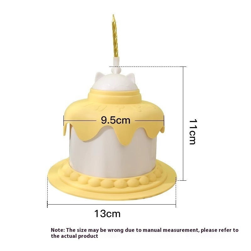Multifunctional Cake Shape Cat Toy Creative Pet Feeding Bowl - Majestic Pet Kingdom