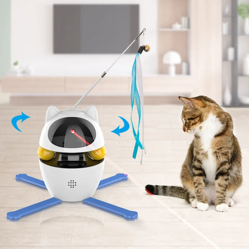 Interactive Laser Cat Toy - USB Rechargeable 4-in-1 Ball