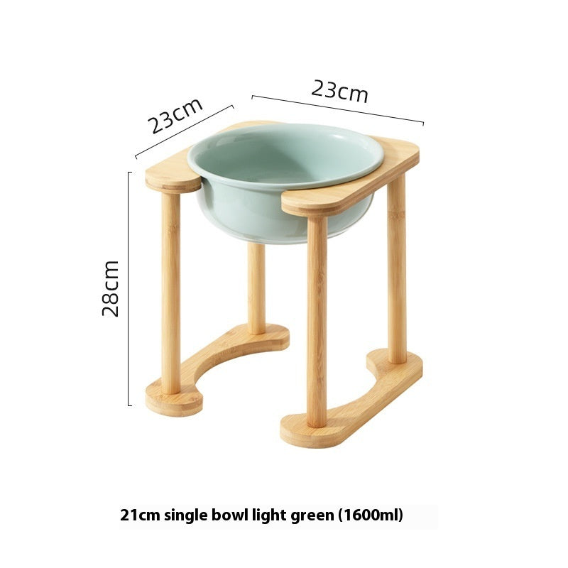 Super Elevated Double Bowl Ceramic
