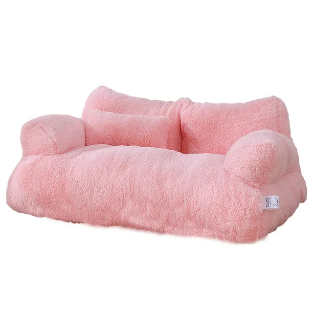 Luxury Cat Bed Sofa: Warm Plush Nest for Dogs & Cats - Majestic Pet Kingdom