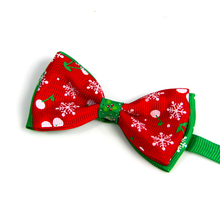 Majestic Pet Kingdom - 1 Pieces Cute Christmas Pet Supplies Handmade Ribbon Dog Bow Ties 8 Colors Cat Neck Tie Dog Accessories View 2