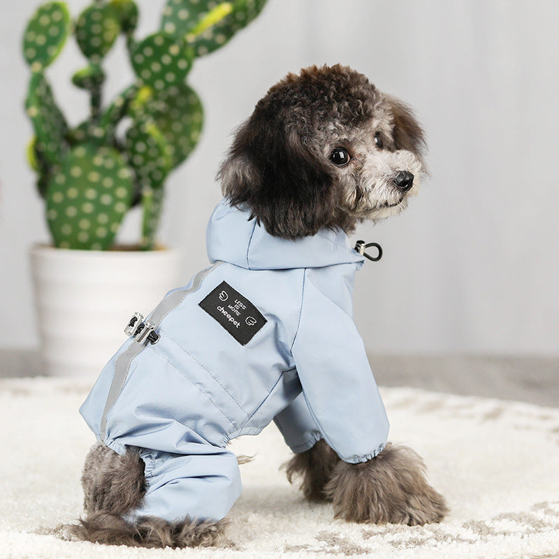 Dogs all-inclusive waterproof hooded raincoat - Majestic Pet Kingdom