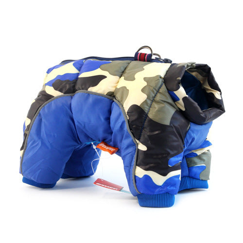 Pet Dog Winter Clothes Thick Warm Down Jacket Teddy Cotton Coat - Majestic Pet Kingdom
